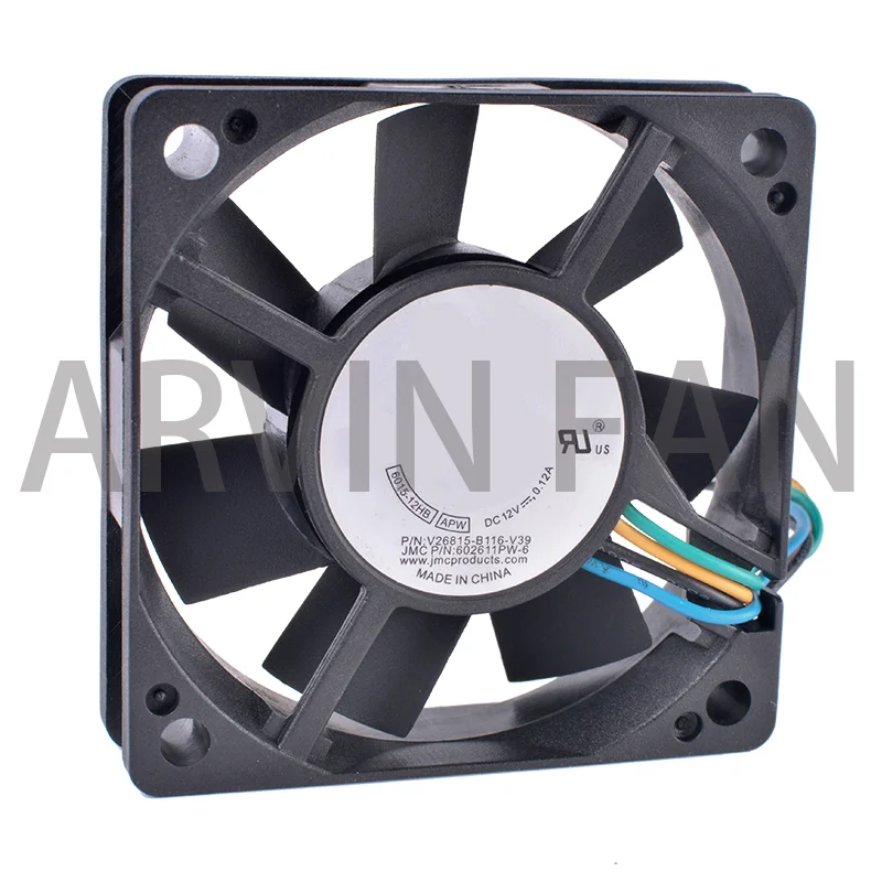 

Brand New Original COOLING REVOLUTION 6015-12HB 6cm 60mm Fan 6015 12V 0.12A 4-wire Pwm Computer Motherboard CPU Cooling Fan