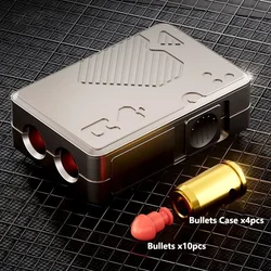 Creative Mini Folding Throwing Shell Continuous Spray Gun Toys EDC Toy Gifts for Boy Release Stress Tools