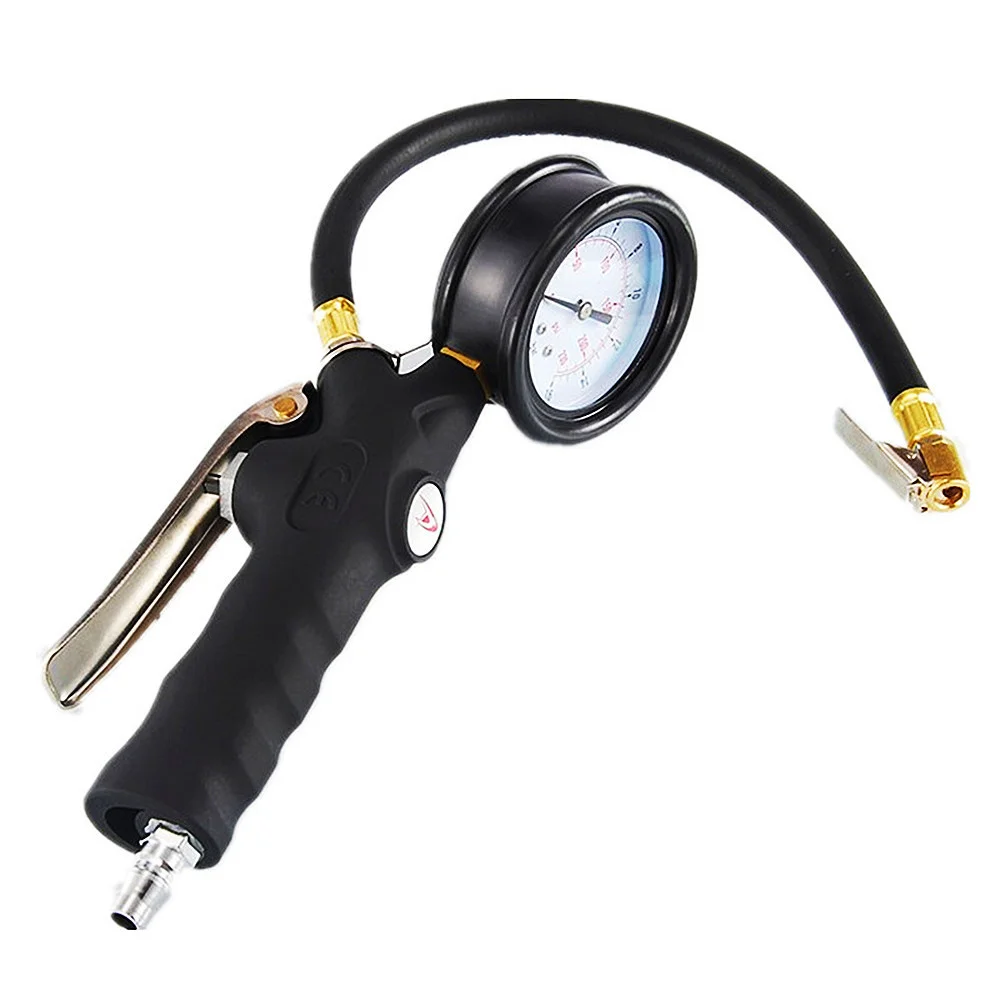 0~255Psi/0-18Bar Oil Immersed High-precision Tire Pressure Gauge Car Motorcycle Truck Inflation Gun Tyre Pressure Measuring Gun