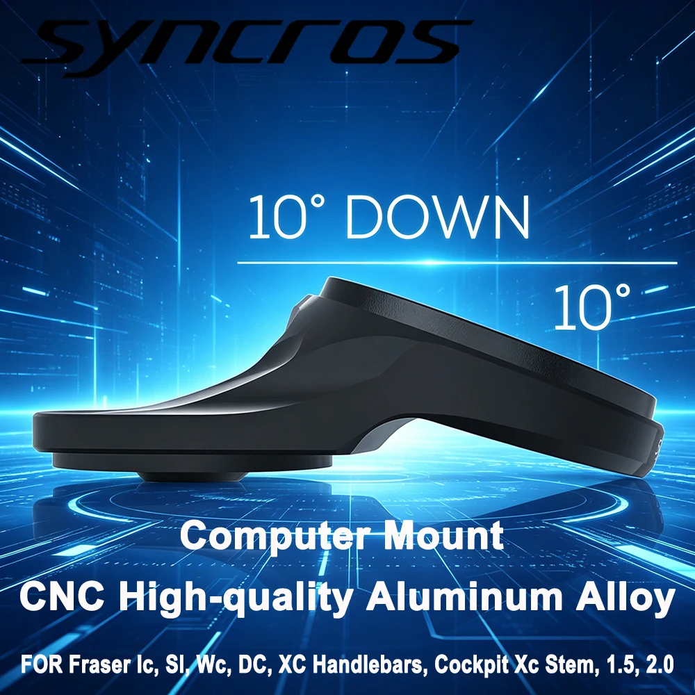Syncros -10° Computer Mount CNC High-quality Aluminum Alloy FOR Fraser Ic, Sl, Wc, DC, XC Handlebars, Cockpit Xc Stem, 1.5, 2.0