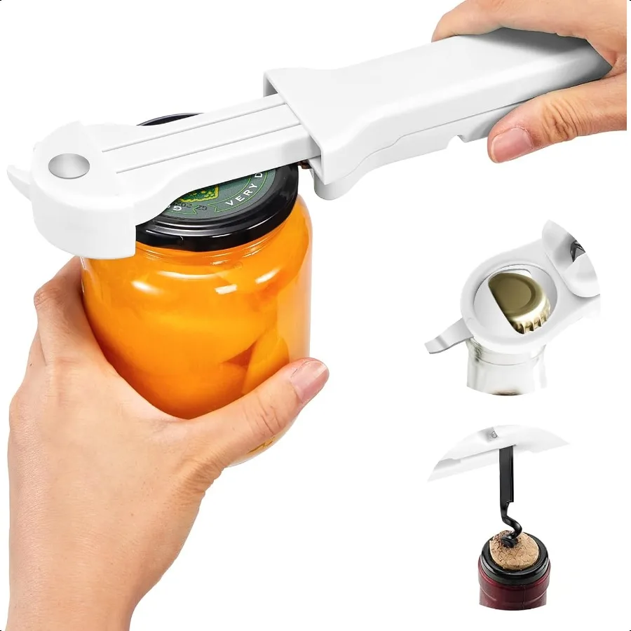 

Jar Opener Bottle Opener and Lid Opener for Seniors with Arthritis Weak Hands Multi 7 in 1 Retractable Magnetic Can Opener Orig