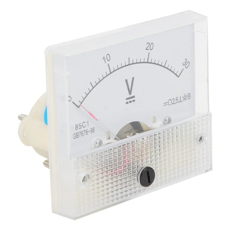 Pointer DC Voltmeter Panel Volt Voltage Meter Measuring Instrument 85C1 DC 0~30V