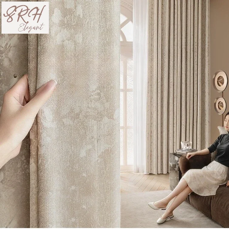 

Французские плотные жаккардовые шторы в стиле ретро для спальни, гостиной, элитные светильники из синели Downton Abbey, роскошные шторы на заказ