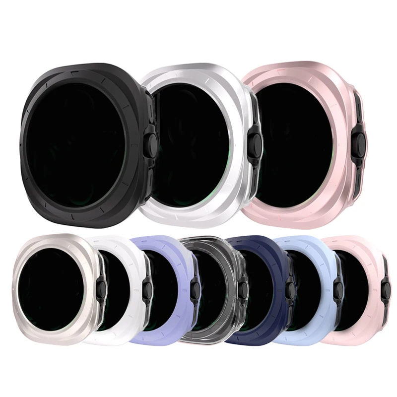 Vidrio de privacidad + cubierta para Samsung Galaxy Watch 7 Ultra 47MM, Protector de pantalla, funda de parachoques templado para Galaxy Watch 7 Ultra Cover