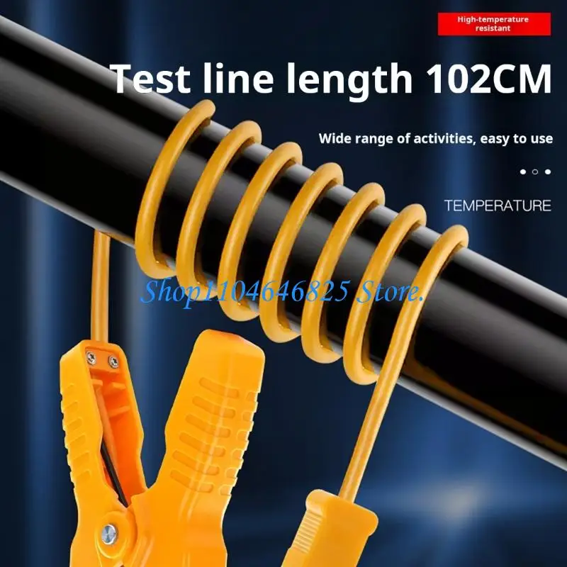 K Type Probe Test Clip Thermometers Probe Temperature Sensors Clip Plumbing Clamp For Accurate Temperature Control