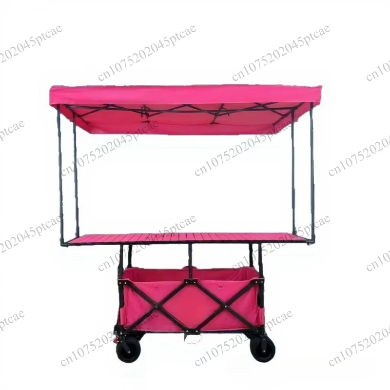 Detachable sunshade cart, baby stroller, outdoor custom wide wheel folding cart, garden cart, beach folding camping with straps