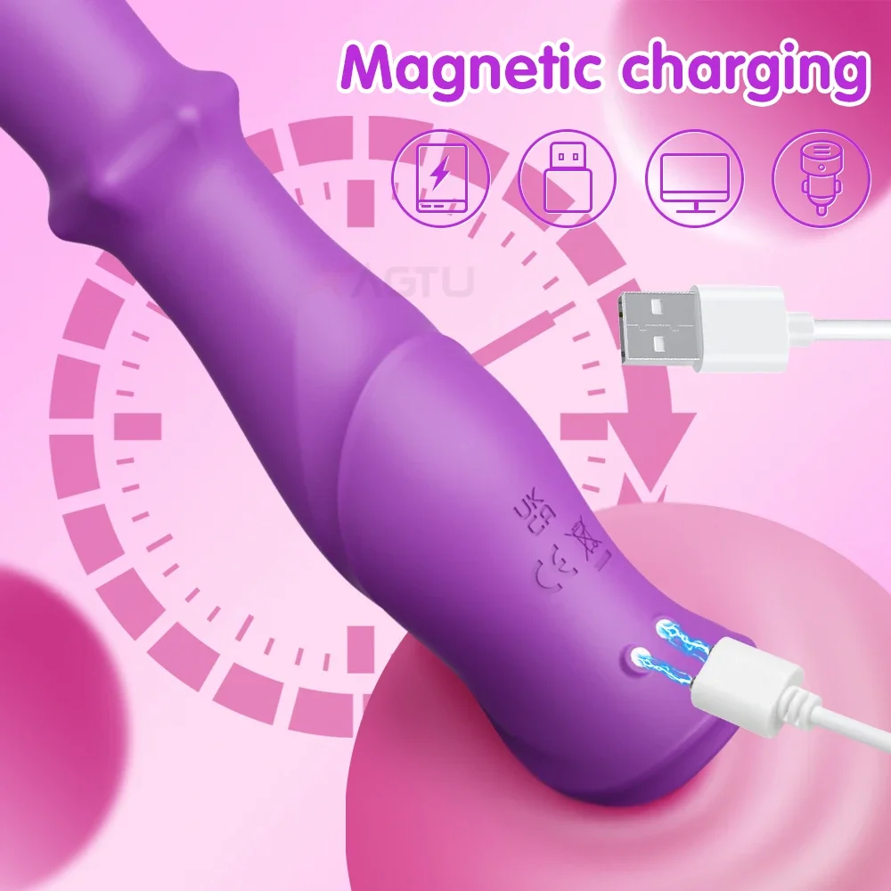 3 في 1 تلسكوبي سوينغ هزاز النساء البظر G بقعة محفز Thrusting الخرز دسار الجنس لعب الإناث الاستمناء السلع الكبار