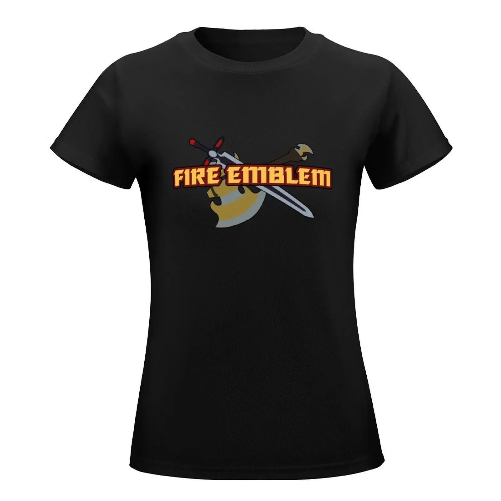 BLAZING BLADE | Fire Emblem Titles T-Shirt Aesthetic clothing summer tops Women's cotton t-shirt