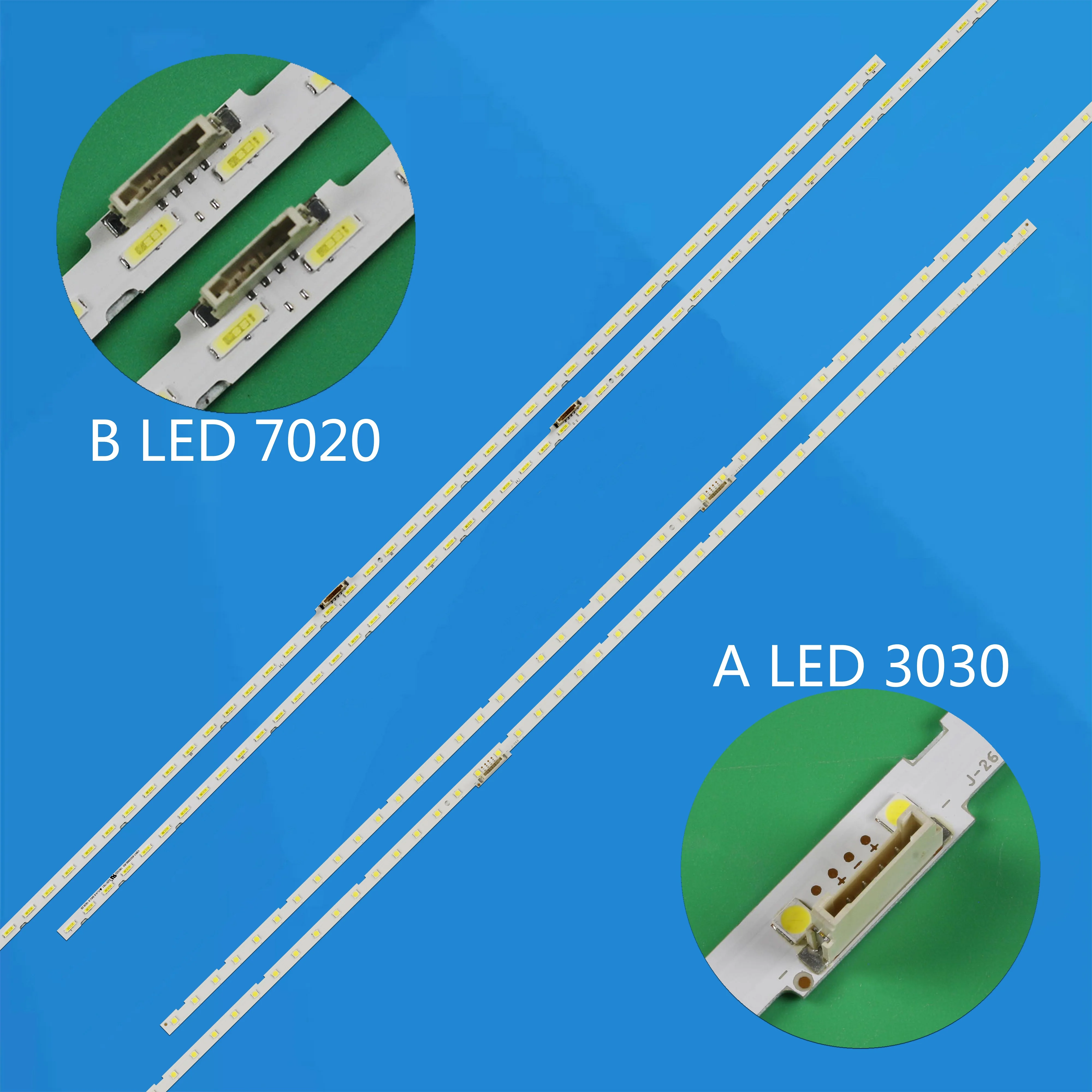 2pcs LED Strip For UN65NU730 UE65RU7170 HG65NJ690 UN65RU7170 UE65RU7179 CY-CN065HGLV1H L1_NU7.1/7.3 F5_CDM_S27(2) R1.3_S1C_100