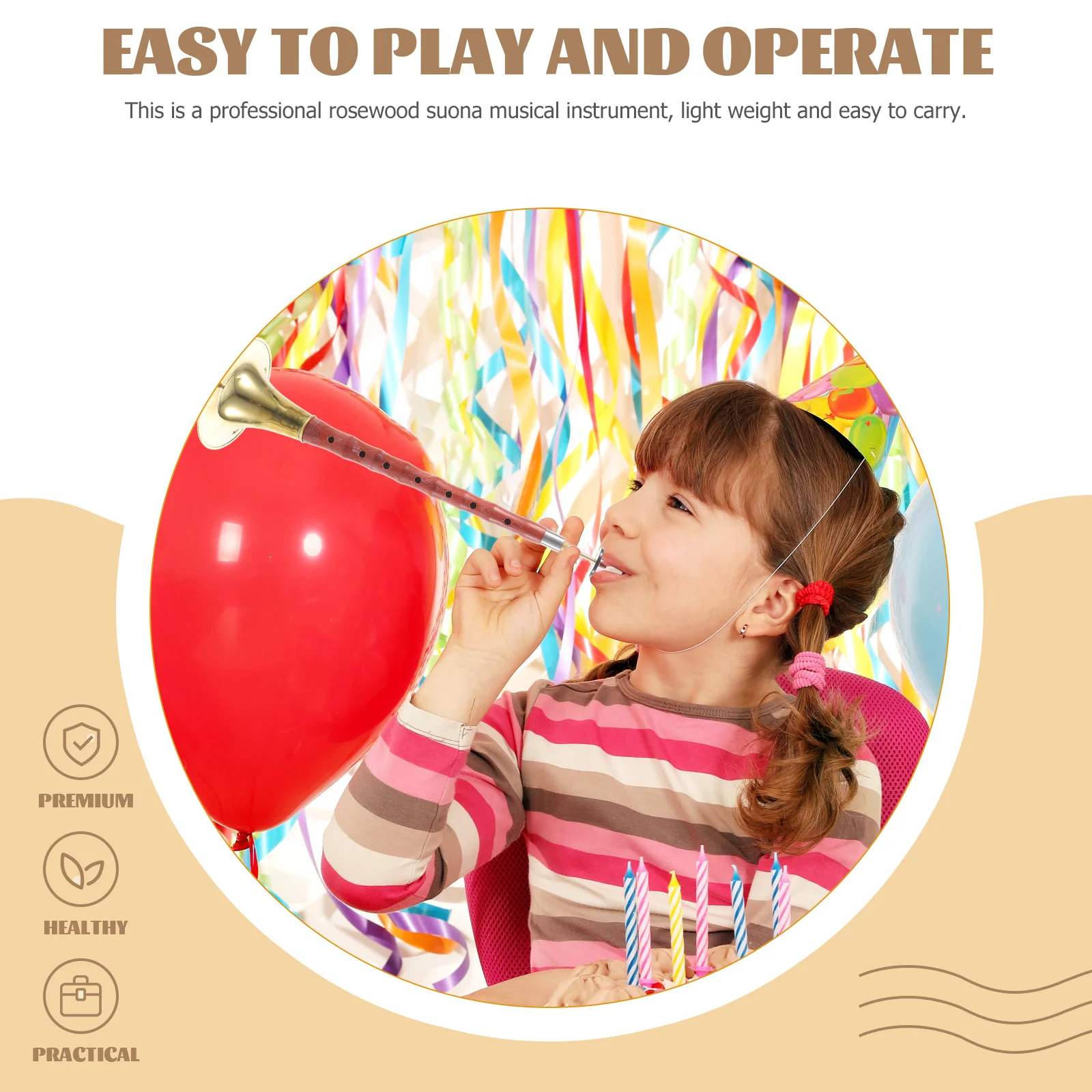 

Music Instrument Musical Wind Intelligent Instruments Red Pear Beginner Chinese