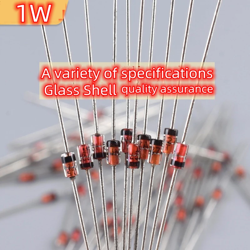 50pcs 1W DIP Voltage Regulator Diode 1N4727A 3V 1N4728A 3.3V 1N4729A 3.6V 1N4730A 3.9V 1N4732A 4.7V 1N4733A 5.1V 1N4734A 5.6V