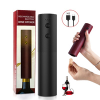 Electric Wine Bottle Opener Automatic Wine Corkscrew Rechargeable Wine Opener One-click Button Wine Tools Bar Kitchen Products