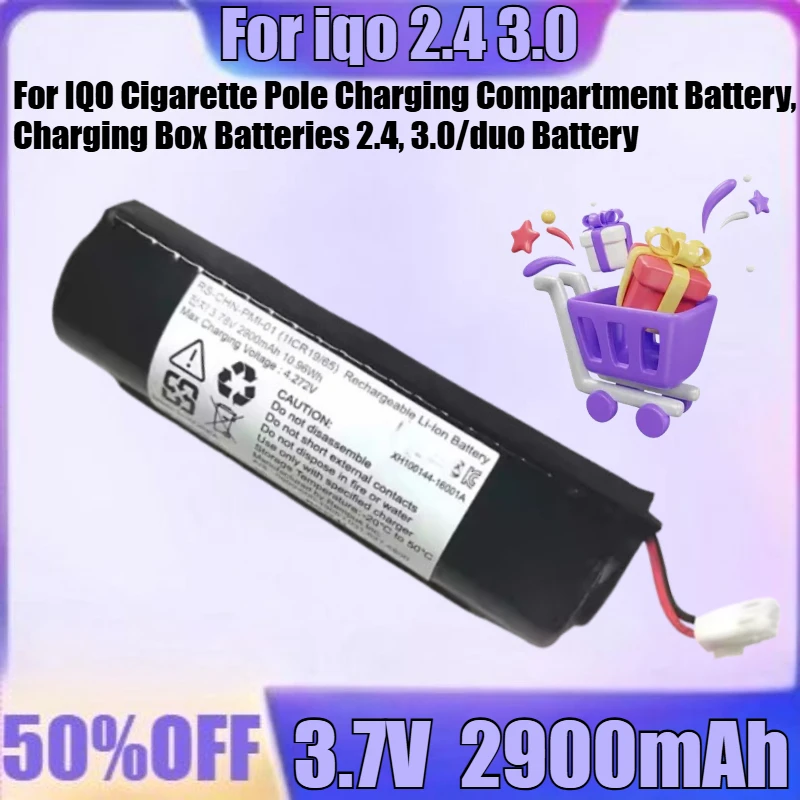 

For IQO Cigarette Pole Charging Compartment Battery, Charging Box Batteries 2.4, 3.0/duo Battery