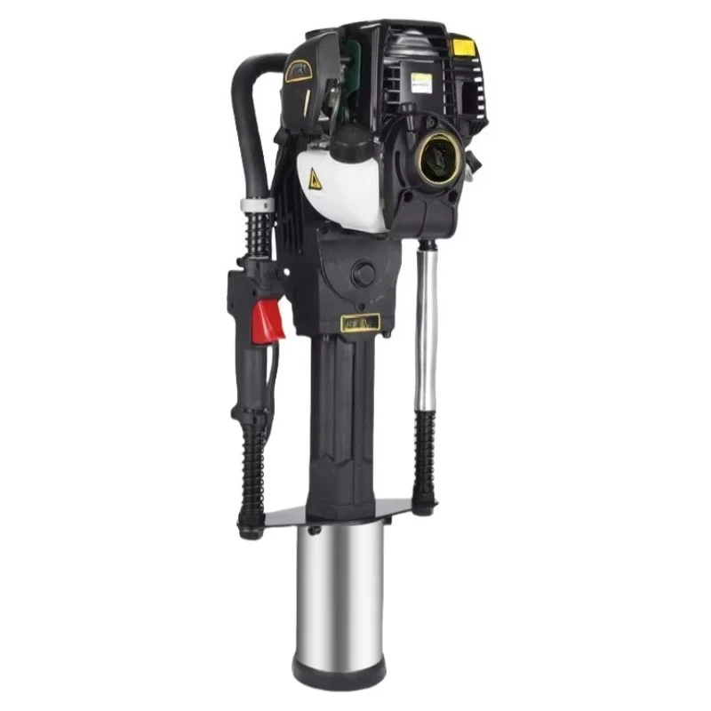 95 Type 2300W Portable   Pile Driver with Engine & Pump 68CC Four-stroke for Highway Guardrail & Flood Control Projects