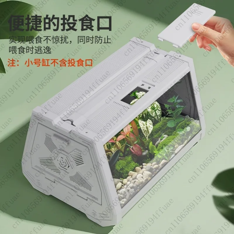 Ecological Landscape Aquarium Desktop Fish Tank Turtle Tank Aquarium Aquatic Plant Tank Rainforest