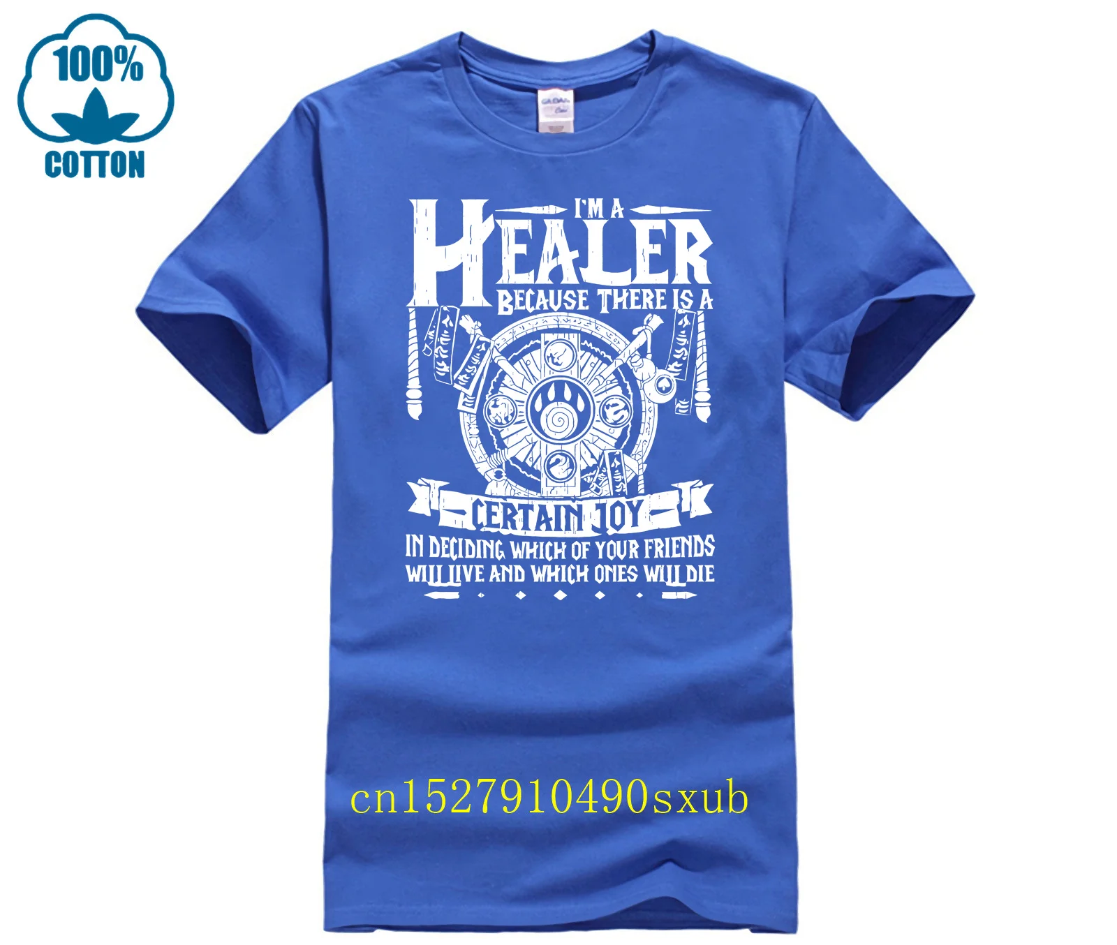 I\'m A Healer The Joy In Deciding Monk World of Warcraft Shirts man\'s t-shirt World of Warcraft tee Short sleeve