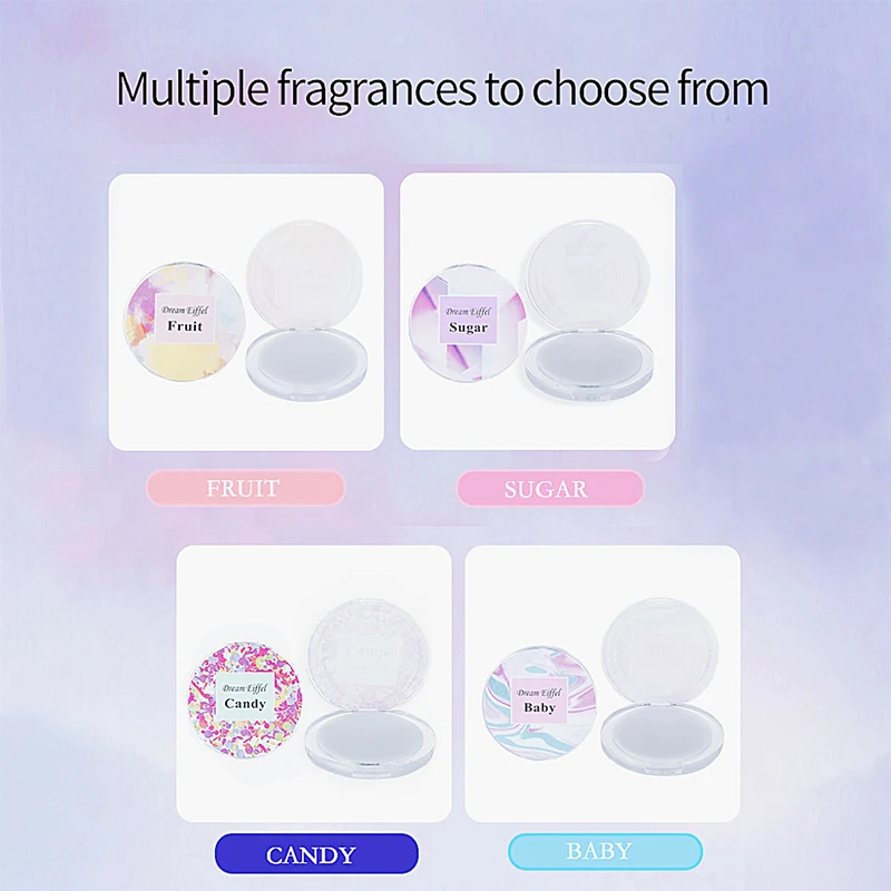 4 Styles Flower Season Deodorant Solid Balm With Long-lasting Fragrance Portable Fresh Long-lasting Body Fragrance Balm Non-oil