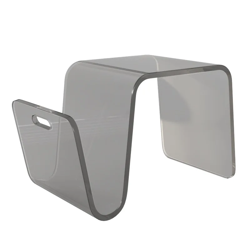 Minimalist Acrylic Side Table Living Room Coffee Table Side Table Transparent Home Sofa Bedroom Side Tables Magazine Rack