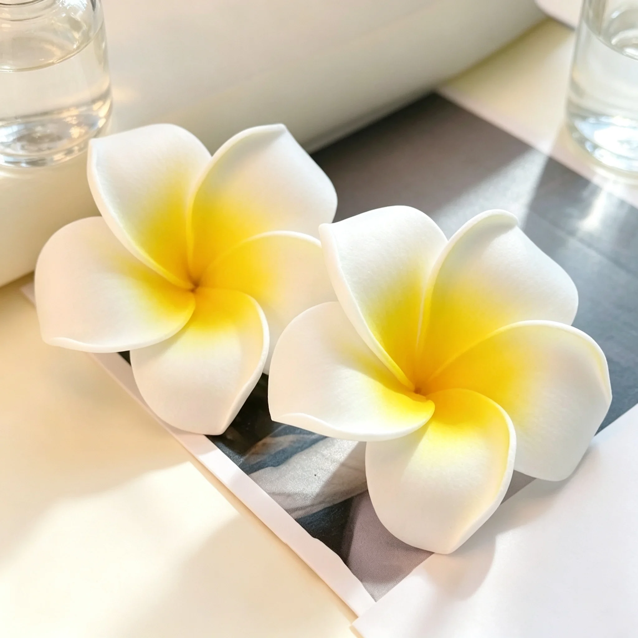 10Pcs PE Flower Rattan Diffuser Sticks Flameless Essential Oil Volatile Rods Home Hotel Air Freshener Accessories