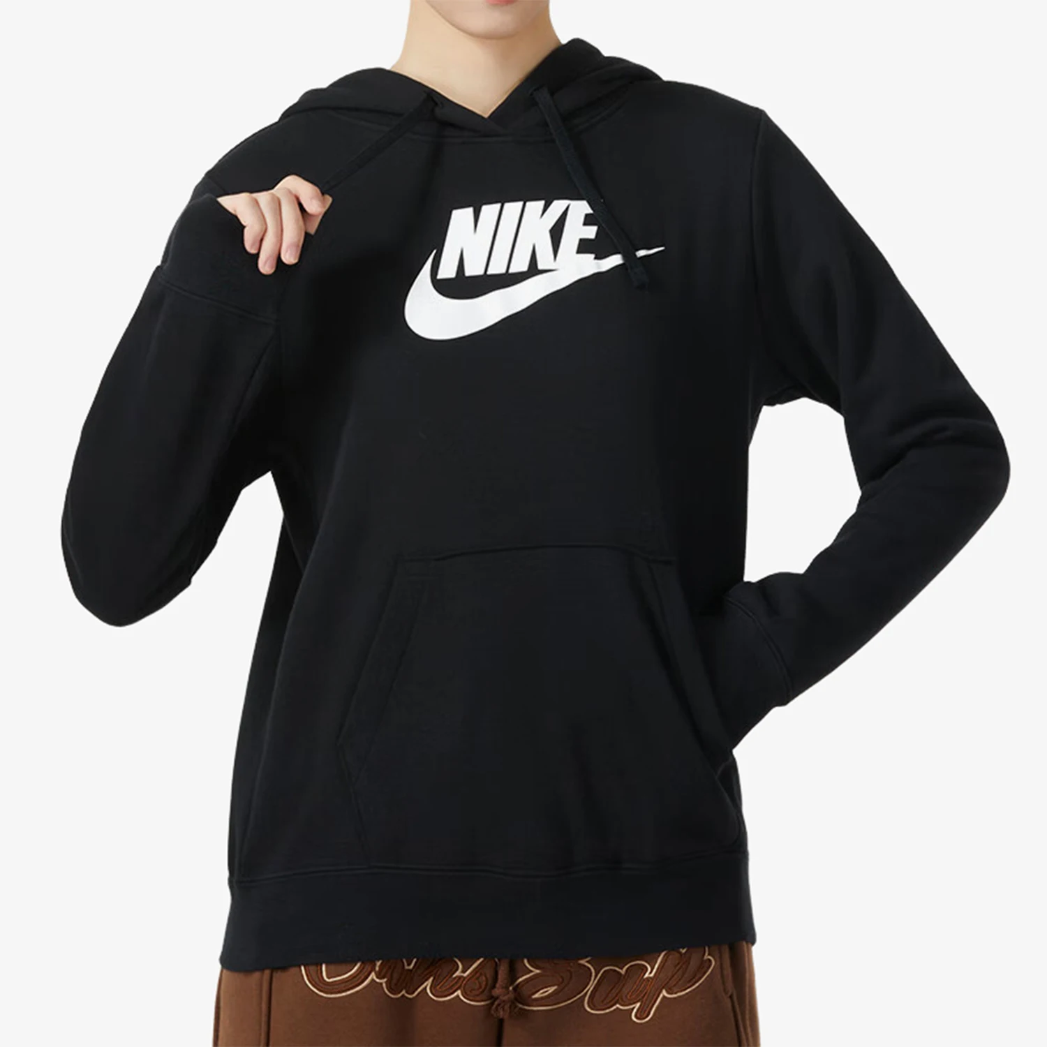 nike-genuine-seasonal-new-women's-thin-fleece-hooded-knitted-sweatshirt-dq5776-010