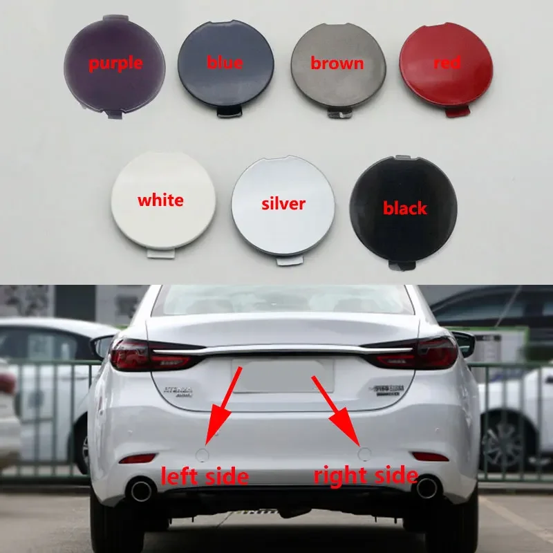 Auto Rear Bumper Towing Hook Cover For Mazda 6 Atenza 2020 2021 Sedan Hauling  Eye Lid Trailer Cap