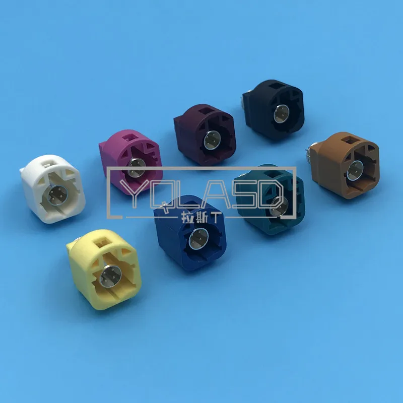 1 Set LVDS 4 Way Camera Connectors AC Assembly Auto Audio Socket Universal Car Fakra Plug