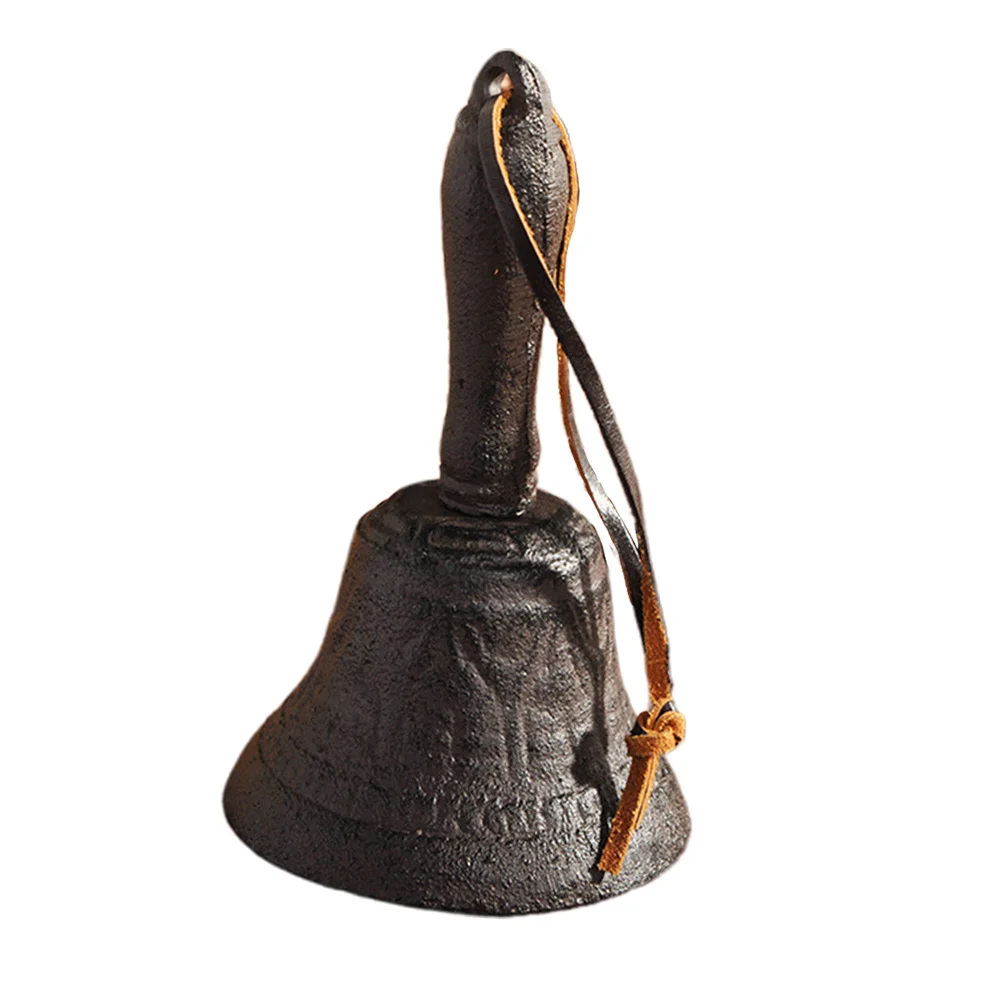 

Hand Bells Cast Iron Retro Vintage Style Ornate Bell For Pet Training Wake Up Signal Use Archaize Iron Bell