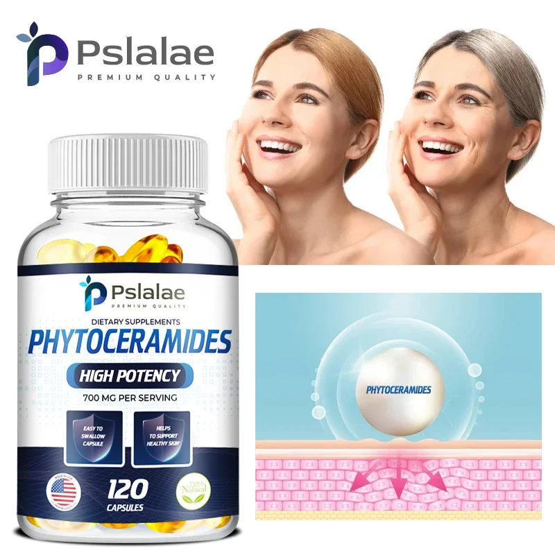 

Phytoceramides 700mg - Supports Healthy Skin and Hydration, Fights Aging, Reduces Wrinkles, and Improves Skin Vitality