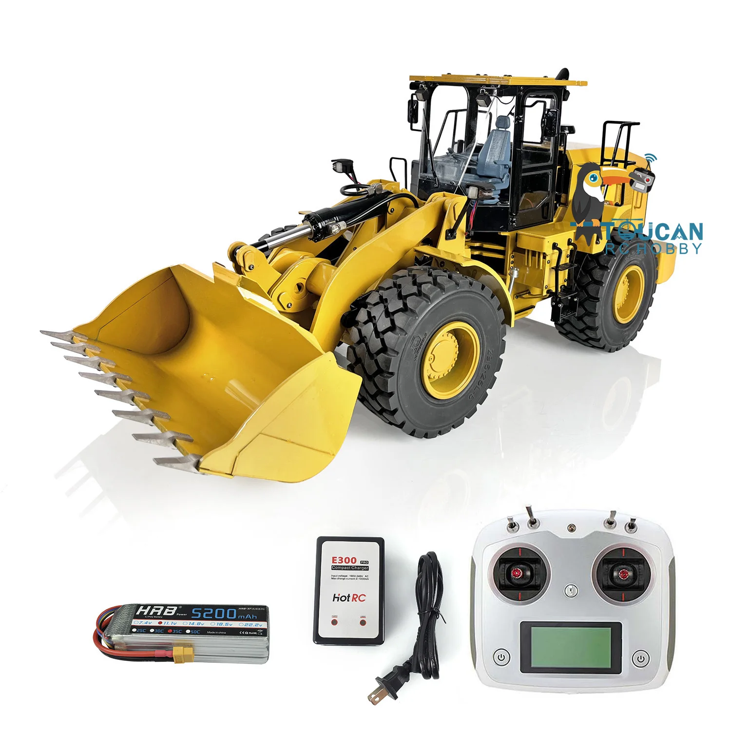 DIM 950 RC Metal 1/12 Hydraulic Loader RTR W/O Battery Assembled Painted Toy Sound Model Car Esc Motor Servo Thzh1292