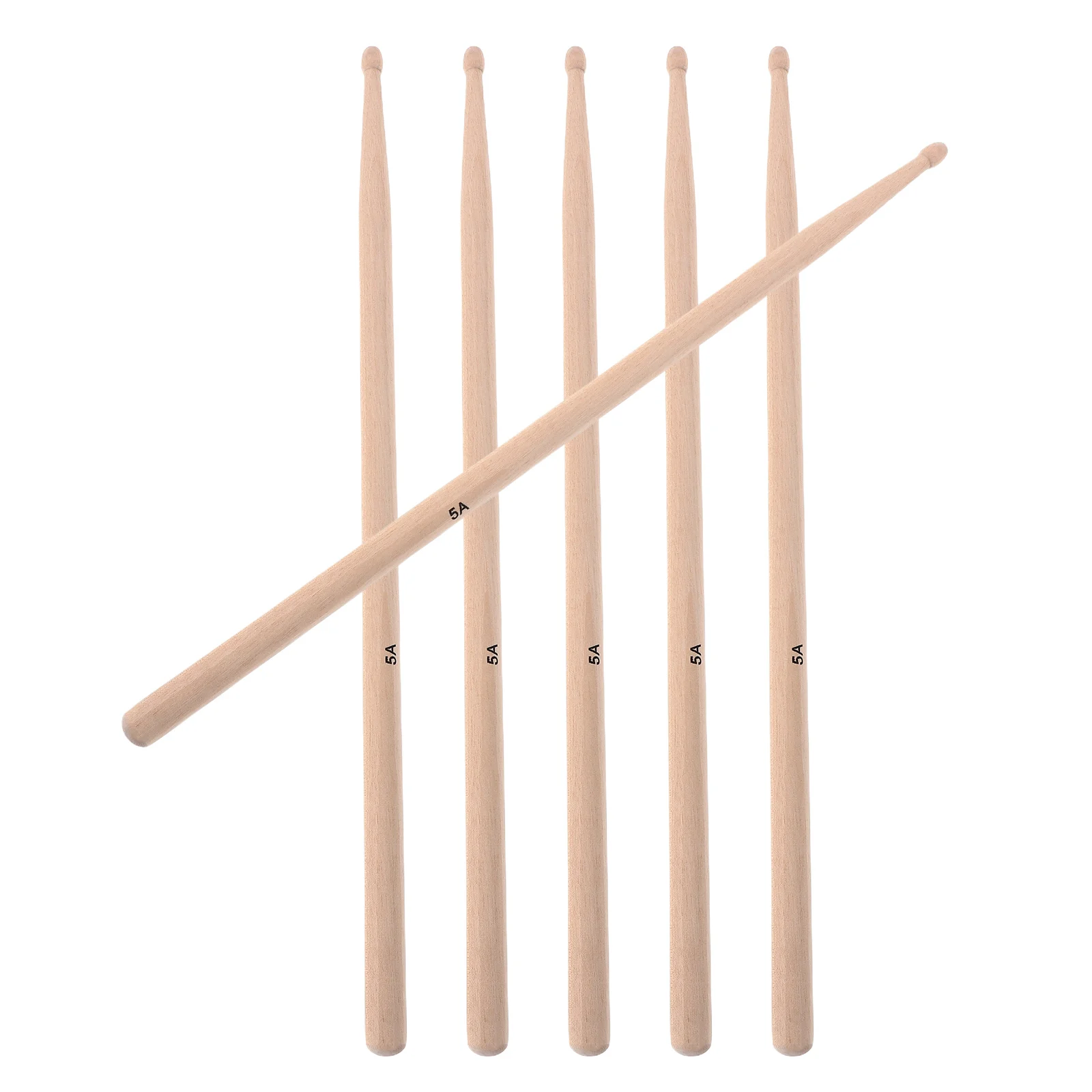 

3 Pairs Drum Sticks Classic 5a for Drumming Performance Electronic Drumsticks Bulk Beige Wood