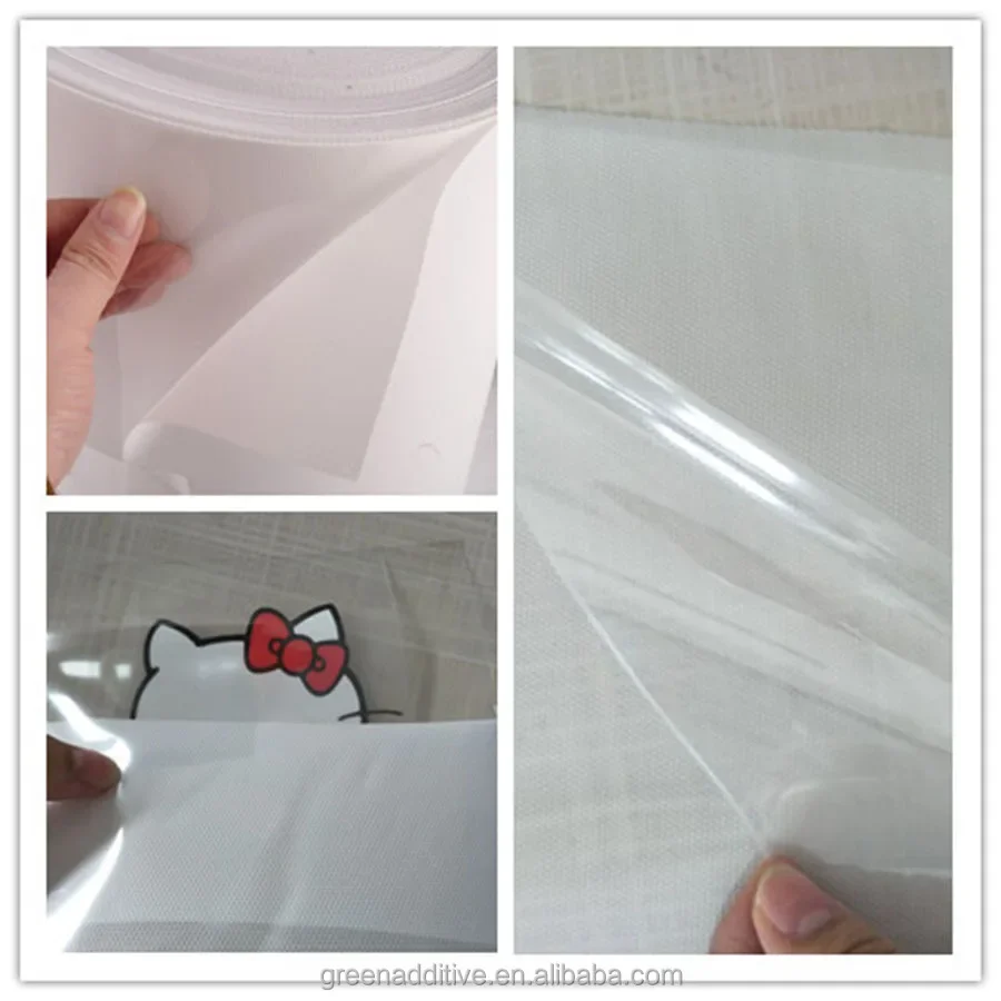 Película de transferencia de calor de 0,6 m x 100m, película transparente PET fix, cinta de fijación en caliente para película de vinilo