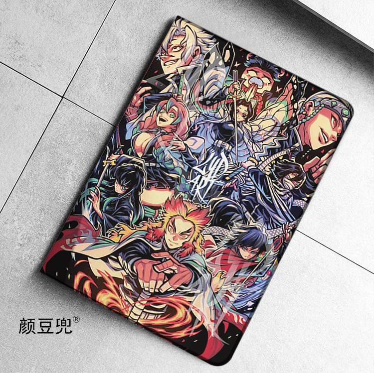 Demon Slayer Rengoku Anime dla iPada Air 45 Mini 5 6 Etui Luxury Silicone dla Pro 12.9 11 dla iPada 10th Protective Pro13 11 in