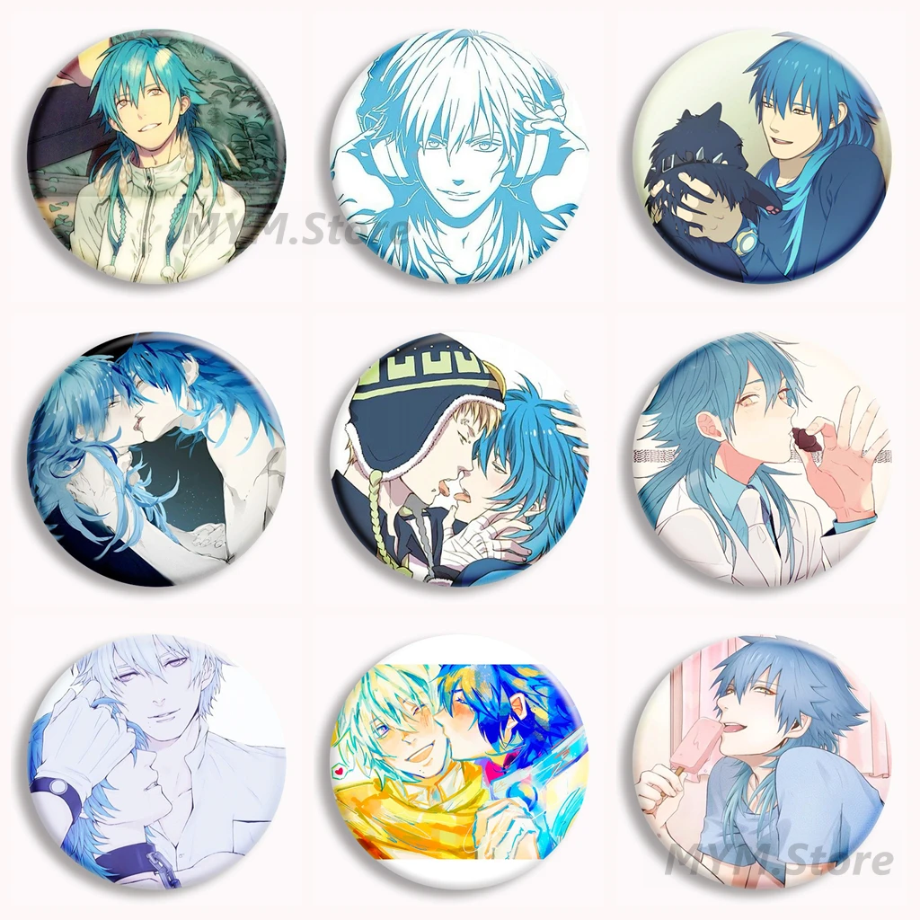 Dramatical Murder Seragaki Aoba Soft Button BL Game Character Anime Badge Brooch Bag Decor Jewelry Gamer Fans Collect Gifts