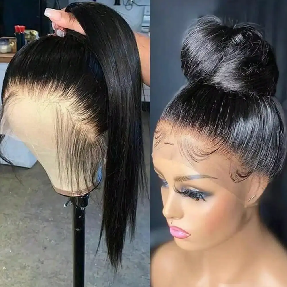 

JTMMP 13x6 Body Wave Lace Front Wigs Human Hair Pre Plucked 180 Density 13x4 HD Transparent Lace Frontal Wigs Human Hair for Wom