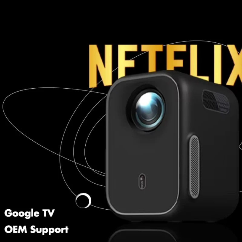 Mini Projecteur 1080P Full HD 4K Supported Video Projector HDR10 Google TV LCD Portable Smart Projector