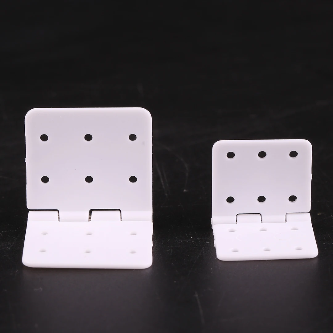 10PCS พลาสติกบานพับแบนเข็ม Binder สําหรับรุ่น RC รีโมทคอนโทรลเครื่องบิน KT FIXED-Wing เครื่องบิน Aileron บานพับการเชื่อมต่อ DIY