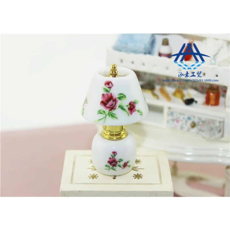 1:12 Miniaturowa ceramiczna lampka stołowa, zabawki, model, akcesoria do domku dla lalek, wykwintne rekwizyty fotograficzne, dekoracja domku dla lalek