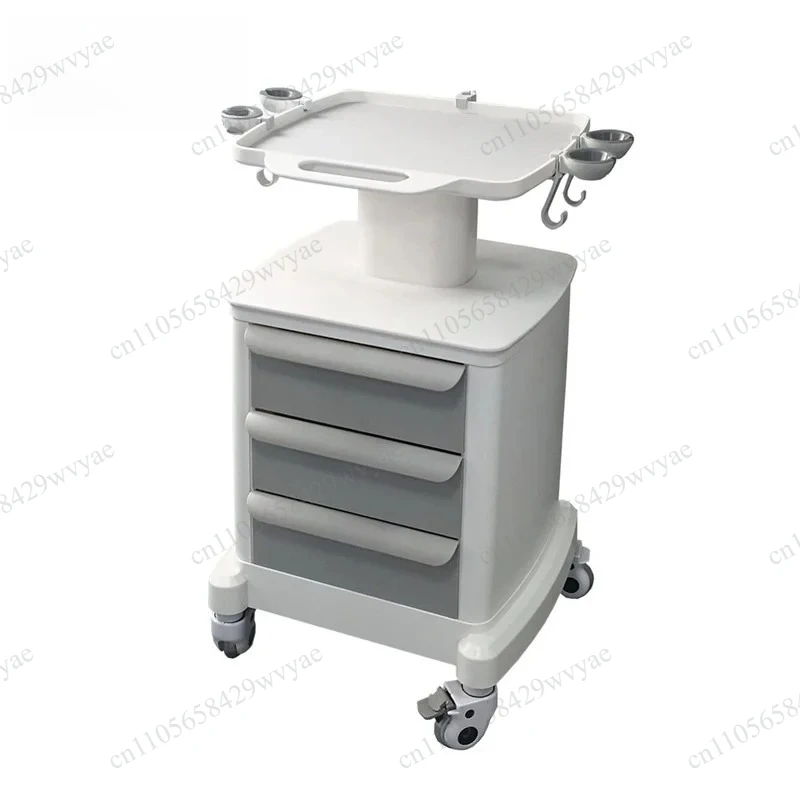 Beauty Instrument Trolley With Drawer, Mobile Equipment Rack For Ultrasonic Small Bubble Skin Management
