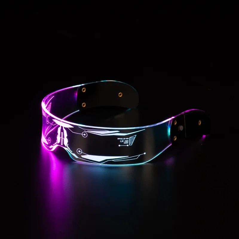 LED Lumineszenz Technologie Brille elektrische Musik Festival sensorische Brille jährliche Konferenz Bar Bounce Sci Fi Brille