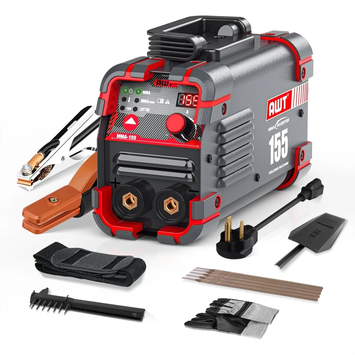 

155A Stick Welder 2 in 1 ARC/Lift TIG Welding Machine 110/220V IGBT Inverter Portable MMA Welder with VRD, Hot Start, Anti-Stick