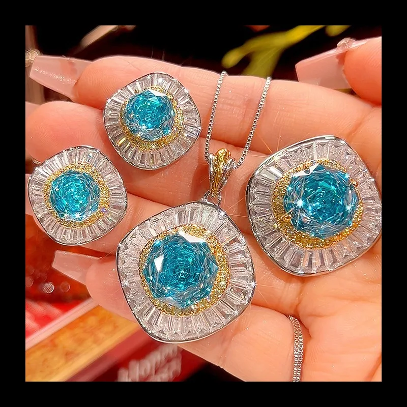 

Осень и зима, новые ювелирные изделия Zhuang Shengsheng, медная подошва, позолоченная роза, морская синяя темпераментная легкая роскошная сумка