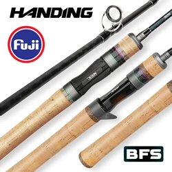 HANDING Magic L Micro BFS Fishing Rod 78g Carbon Fishing Rod Lure Weight 1-8g FUJI® O+A Guide Rings UL/L Casting Rod