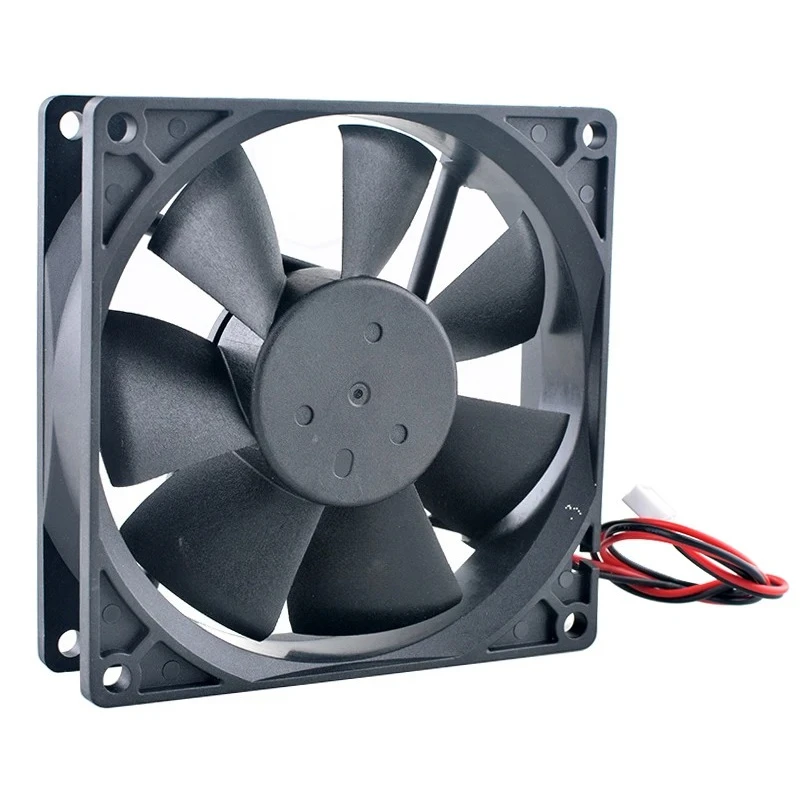 AUB0912VH 9 سنتيمتر 9.2 سنتيمتر 92 مللي متر مروحة التبريد 92x92x25 مللي متر DC12V 0.60A 2 خطوط ارتفاع تدفق الرياح مروحة التبريد لإمدادات الطاقة الهيكل #2