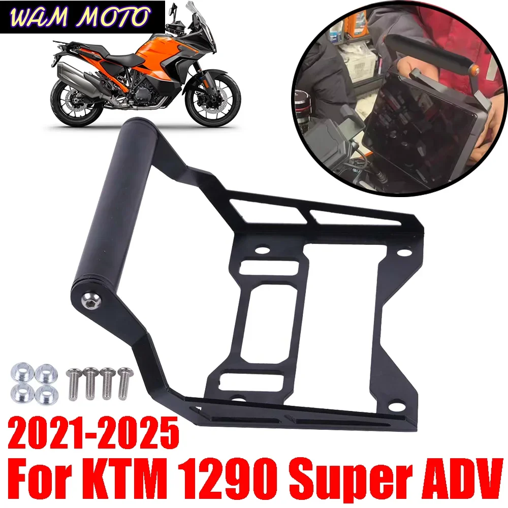 For KTM 1290 Super Adventure S R ADV 2021 - 2025 Motorcycle Accessories Mobile Phone Stand Holder Support GPS Navigation Bracket