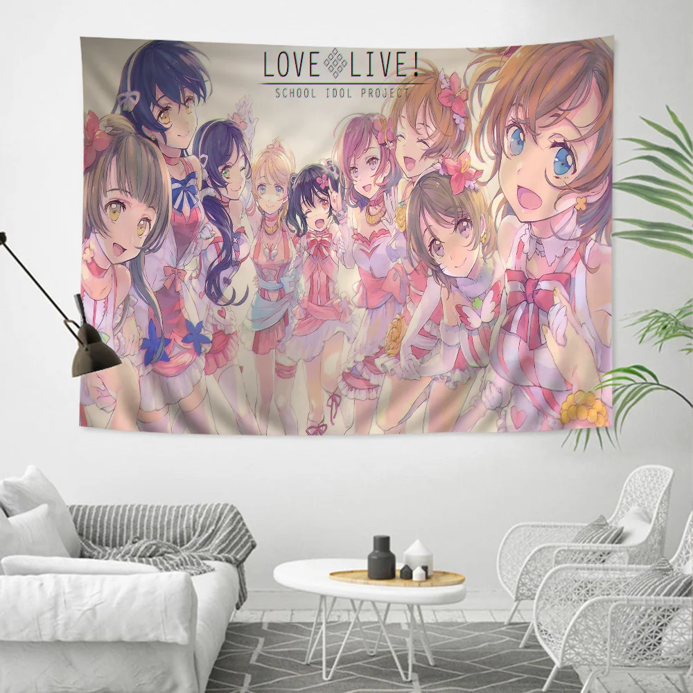 Love Live Superstar Chart Tapestry Bohemian Wall Tapestries Mandala Wall Art Decor