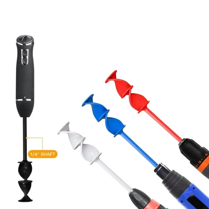 40JE 4Pcs Epoxy Mixer Paint Drill Attachment Paddle Consistency Liquids Resin