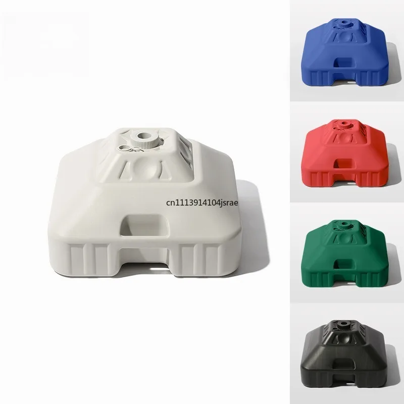 30L Water‑Filled Plastic Umbrella Base, Sand Fillable Parasol Weight Stand, Outdoor Sun Shade Umbrella Water Tank Holder