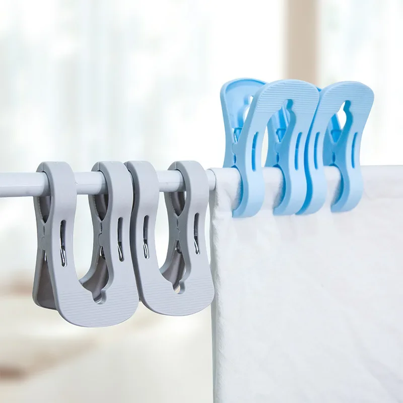 1/3Pcs Large Clips Plastic Windproof Beach Towel Clothes Pins Spring Clamp Clothespin Clothes Pegs Bathroom Organization