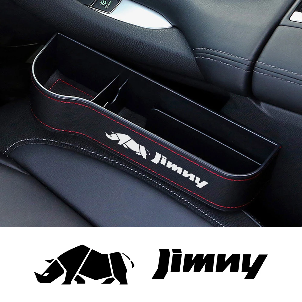 For Suzuki Jimny jb23 jb64 jb74 jb43 jb53 jb32 Car Seat Gap Slot Storage Box PU Leather Auto Seat Side Non-Slip Organizer Case