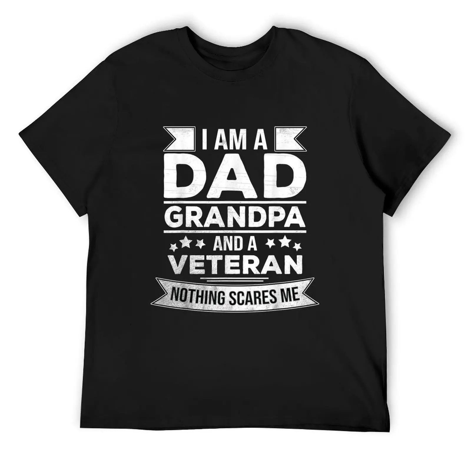 

Mens Gifts for Veterans / Fathers: I Am A Dad Grandpa and Veteran T-Shirt designer shirts clothes tshirts for men
